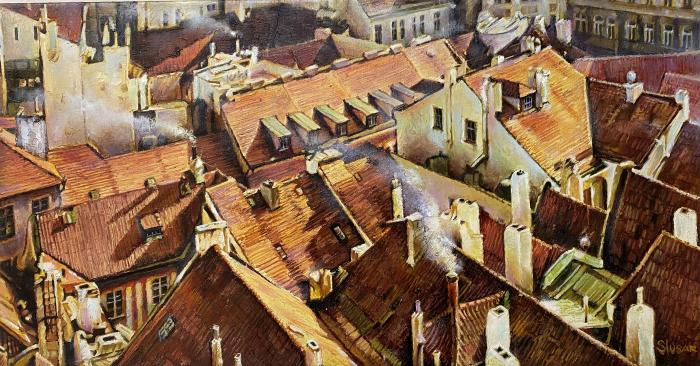 The Prague roofs